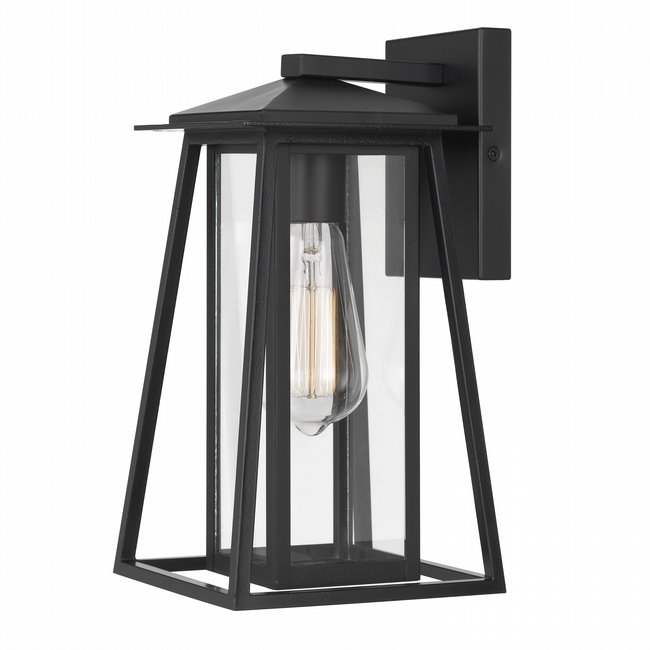 Tahoe 13 In 1-Light Matte Black Finish Outdoor Wall Sconce Lamp