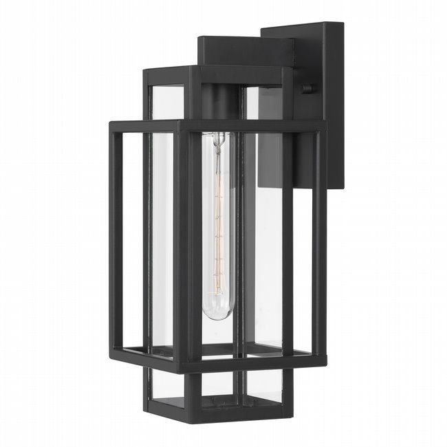 Tahoma 15 In 1-Light Matte Black Finish - Outdoor Wall Sconce Lamp