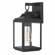 Malibu 14 In 1-Light Matte Black Finish - Outdoor Wall Sconce Lamp