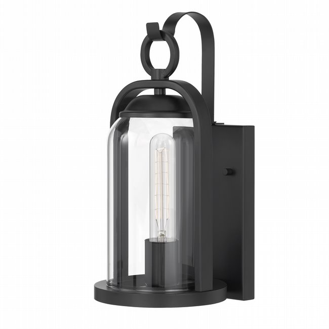 Essex 13 In 1- Light Matte Black Painted Outdoor Wall Sconce with Bell-shaped Design