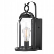 Essex 15 In 1- Light Matte Black Painted Outdoor Wall Sconce with Bell-shaped Design