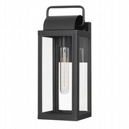 Ashley 14 In 1-Light Matte Black Painted Outdoor Wall Sconce Lamp