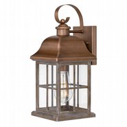 Lawrenceville 15 In 1-Light Antique Copper Outdoor Wall Sconce Lamp