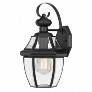 Westport 13 In 1-Bulb Matte Black Outdoor Wall Sconce Lamp