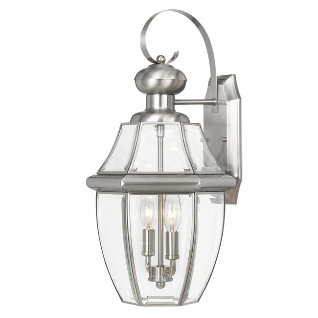Westport 20 In 2-Light stainless-steel Outdoor Wall Sconce Lamp