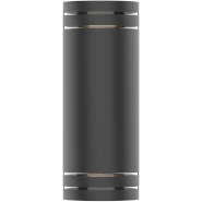 Sol LED Outdoor Wall Sconce Up or Down Porch Light Steel and Toughened Glass