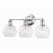 Luna 3-Light Chrome Bath Vanity Light