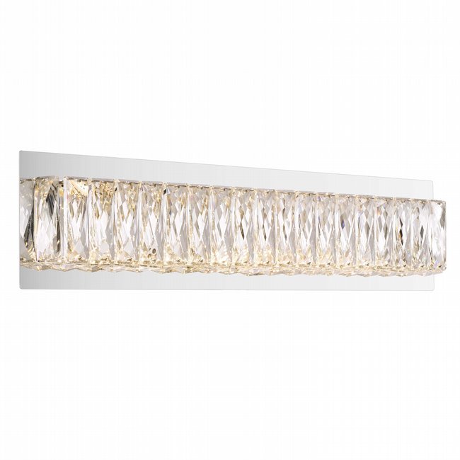 Galaxy 1 Light 23-inch Polished Chrome Vanity Light Wall Light