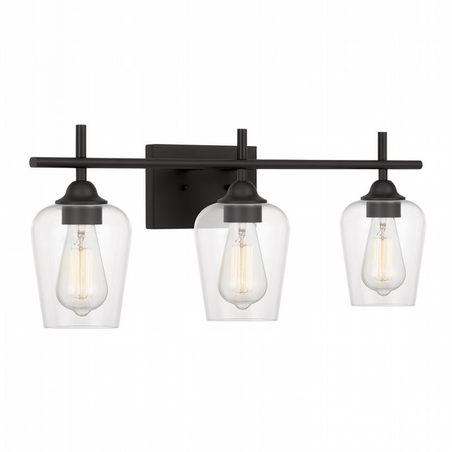 Bacchus 3-Light Graphite Vanity Light 6.75“ x24”x 9.75“