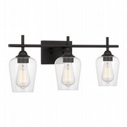 Bacchus 3-Light Graphite Vanity Light 6.75“ x24”x 9.75“