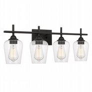 Bacchus 4-Light Antique Bronze Finish Vanity Light 6.75“ x28.75”x 9.75“