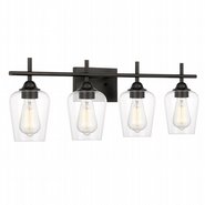 Bacchus 4-Light Graphite Vanity Light 6.75“ x28.75”x 9.75“