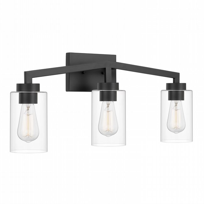 Metropolis BH3-Light Matte Black Finish Vanity Light 5.63“ x24”x 10.5“