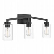 Metropolis BH3-Light Matte Black Finish Vanity Light 5.63“ x24”x 10.5“
