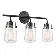 Bota 3-Light Black Finish Vanity Light 6.5“ x22”x 12.5“