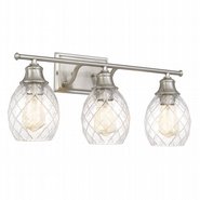 Framburg 3-Light Brushed Nickel Finish Vanity Light 7.63“ x24”x 10.13“