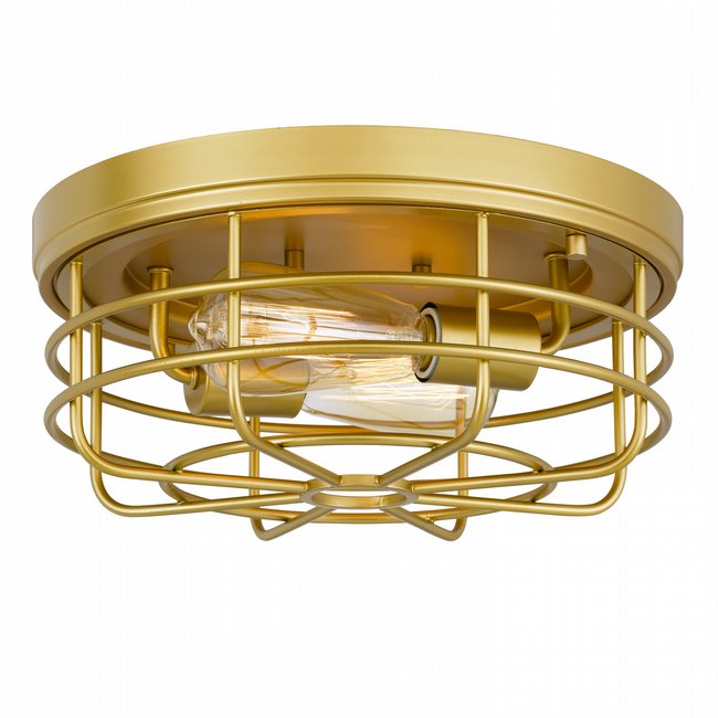 Emerson 2-Light Luxury Gold Finish Flush Mount 13“ x13”x 5.5“