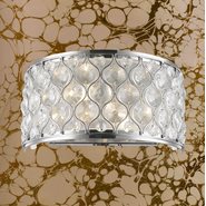 w23410c12 Paris 2 Light Chrome Finish Wall Sconce