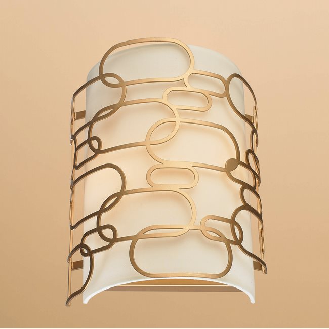 w23440mg9 Montauk 2 Light Matte Gold Finish Wall Sconce