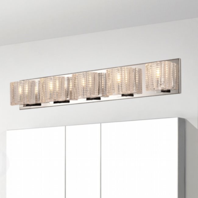 w23453mn27 Candella 5 Light Matte Nickel Finish G9 Wall Sconce - Discontinued