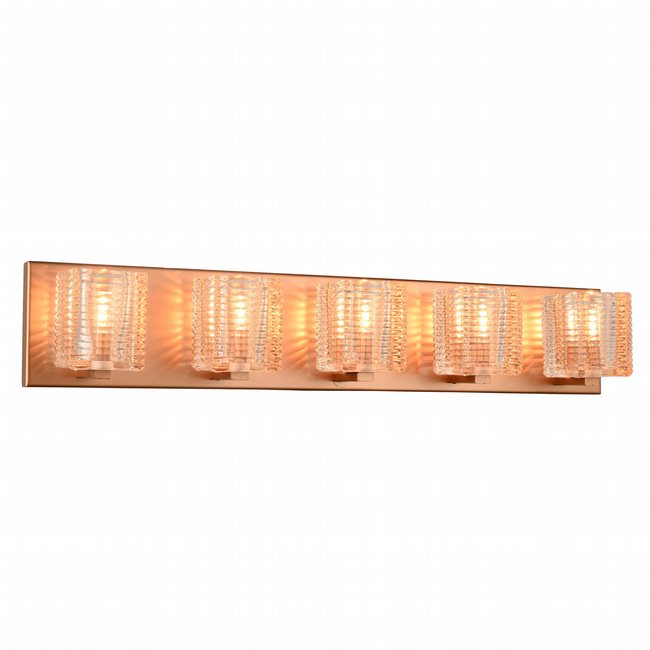 w23453mg27 Candella 5 Light Matte Gold Finish G9 Wall Sconce - Discontinued