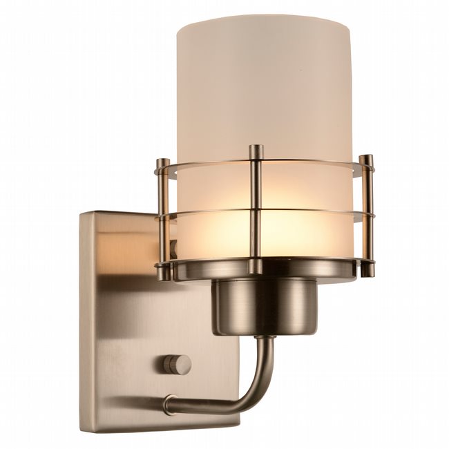 w23454mn5 Potomac 1 Light Matte Nickel Finish LED Wall Sconce - Discontinued