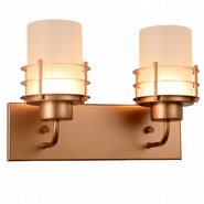 w23455mg14 Potomac 2 Light Matte Gold Finish LED Wall Sconce - Discontinued