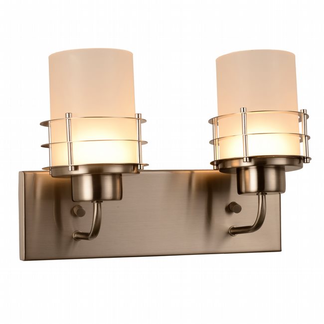 w23455mn14 Potomac 2 Light Matte Nickel Finish LED Wall Sconce - Discontinued