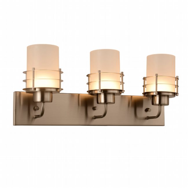 w23456mn22 Potomac 3 Light Matte Nickel Finish LED Wall Sconce - Discontinued