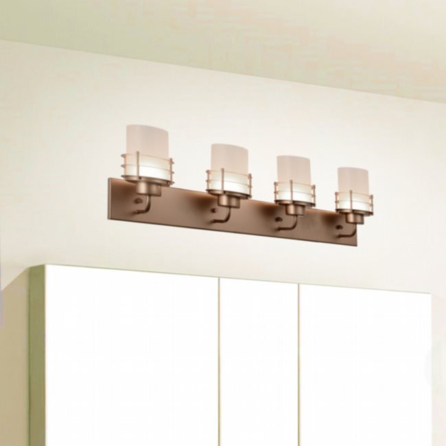 w23457mg30 Potomac 4 Light Matte Gold Finish LED Wall Sconce - Discontinued