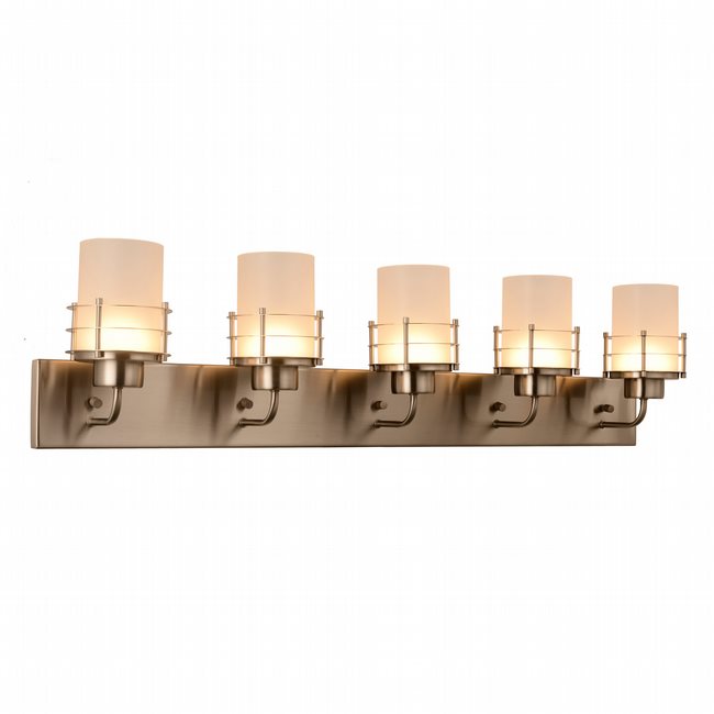 w23458mn38 Potomac 5 Light Matte Nickel Finish LED Wall Sconce - Discontinued