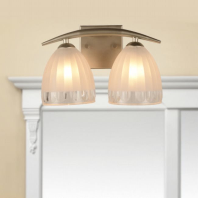 w23460mn11 Blossom 2 Light Matte Nickel Finish G9 Wall Sconce - Discontinued