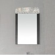 W23531C24 Cascade 6 Light Chrome Finish and Clear Crystal Vanity Light
