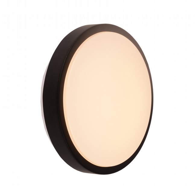 W23560MB10 Aperture Matte Black Opal (Acrylic) Wall Sconce/Ceiling Light, LEDx12W, 3500K