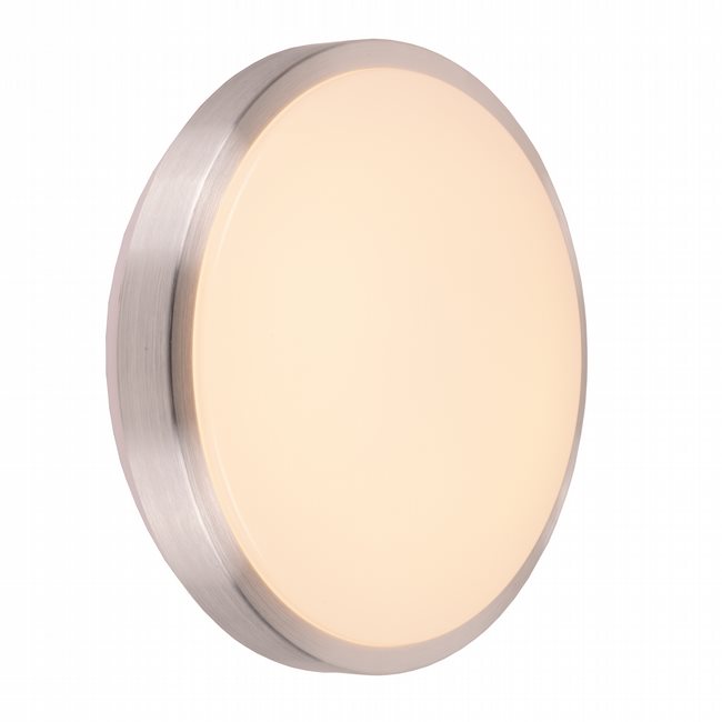 W23561BN13 Aperture Brushed Nickel Opal (Acrylic) Wall Sconce/Ceiling Light, LEDx18W, 3500K