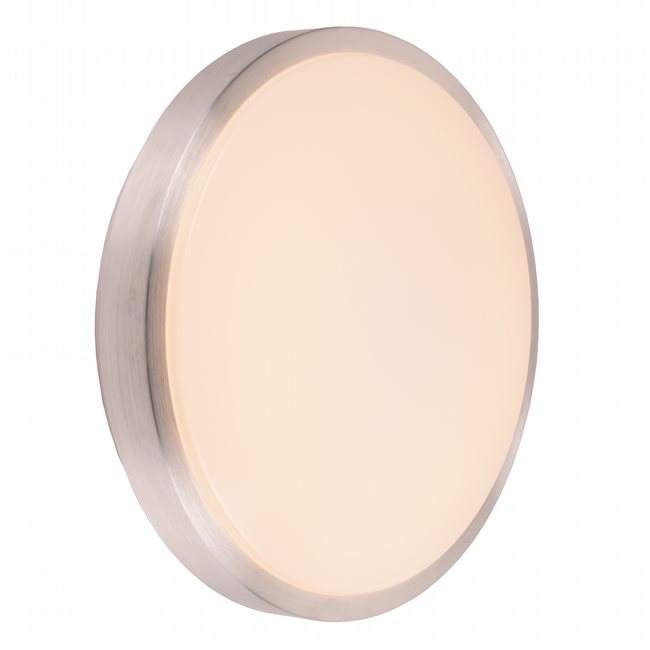 W23562BN16 Aperture Brushed Nickel Opal (Acrylic) Wall Sconce/Ceiling Light, LEDx24W, 3500K