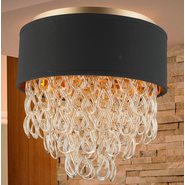 w33271mg16 Halo 4 Light Matte Gold Finish Ceiling Light - Discontinued