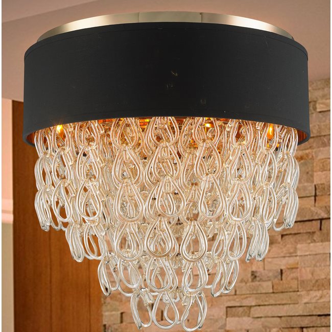 w33273cg24 Halo 9 Light Champagne Finish Ceiling Light - Discontinued