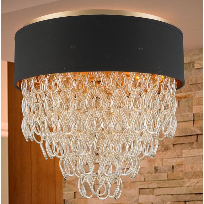 w33273mg24 Halo 9 Light Matte Gold Finish Ceiling Light - Discontinued