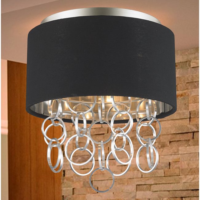 w33280mn12 Catena 3 Light Matte Nickel Finish Ceiling Light Mount