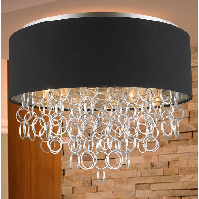 w33283mn24 Catena 6 Light Matte Nickel Finish Ceiling Light Mount