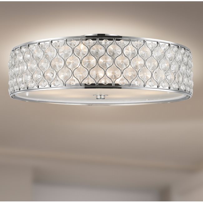 w33411c24 Paris 6 Light Chrome Finish Ceiling Light