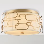 w33441mg16 Montauk 4 Light Matte Gold Finish Ceiling Light
