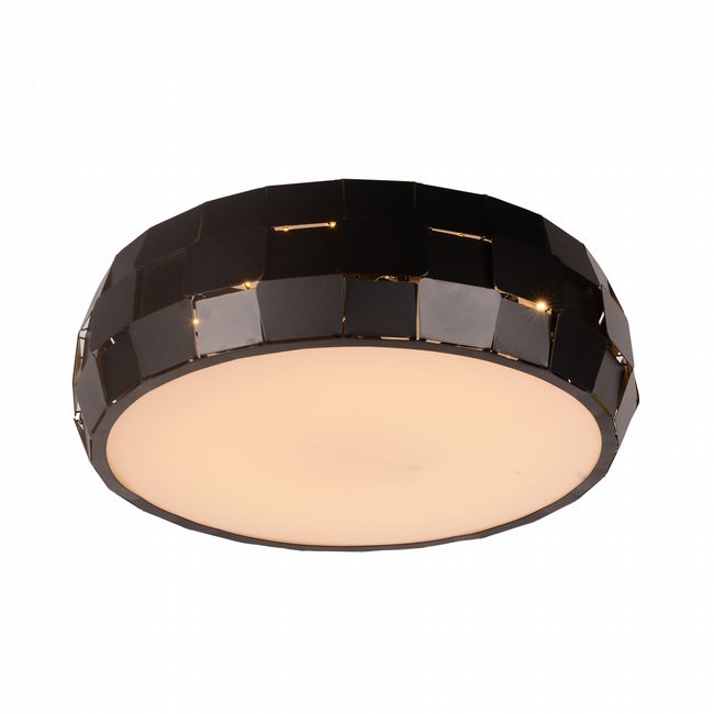 W33541MB15 Mosaic Matte Black Opal (Acrylic) Ceiling Light, LEDx24W, 3500K - Discontinued 