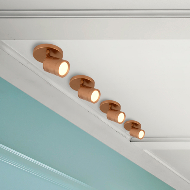 w33801mg5 Campbell 1 Light Matte Gold Finish LED Ceiling Light - Discontinued
