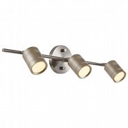 w33803mn27 Campbell 3 Light Matte Nickel Finish LED Ceiling Light - Discontinued