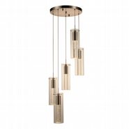 w33808mn14 Sprite 5 Light Matte Nickel Finish LED Ceiling Light