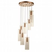 w33809mg16 Sprite 8 Light Matte Gold Finish LED Ceiling Light