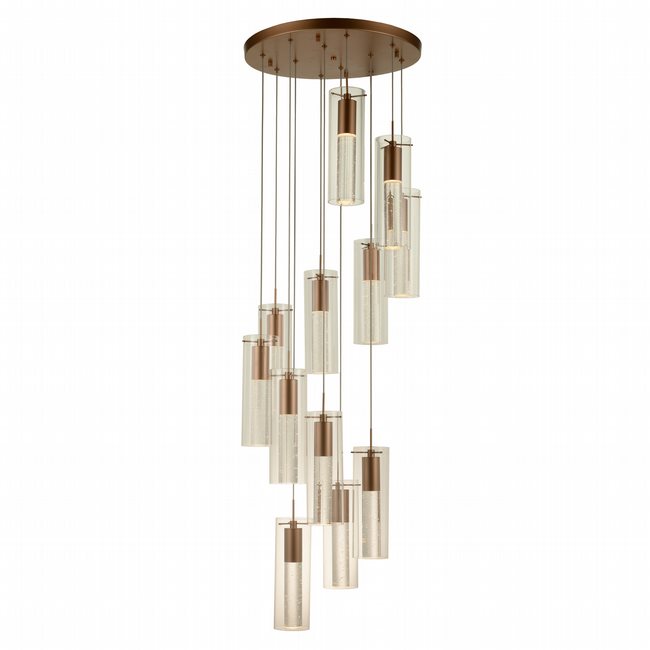 w33810mg20 Sprite 12 Light Matte Gold Finish LED Ceiling Light