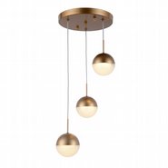 w33812mg10 Phantasm 3 Light Matte Gold Finish LED Ceiling Light